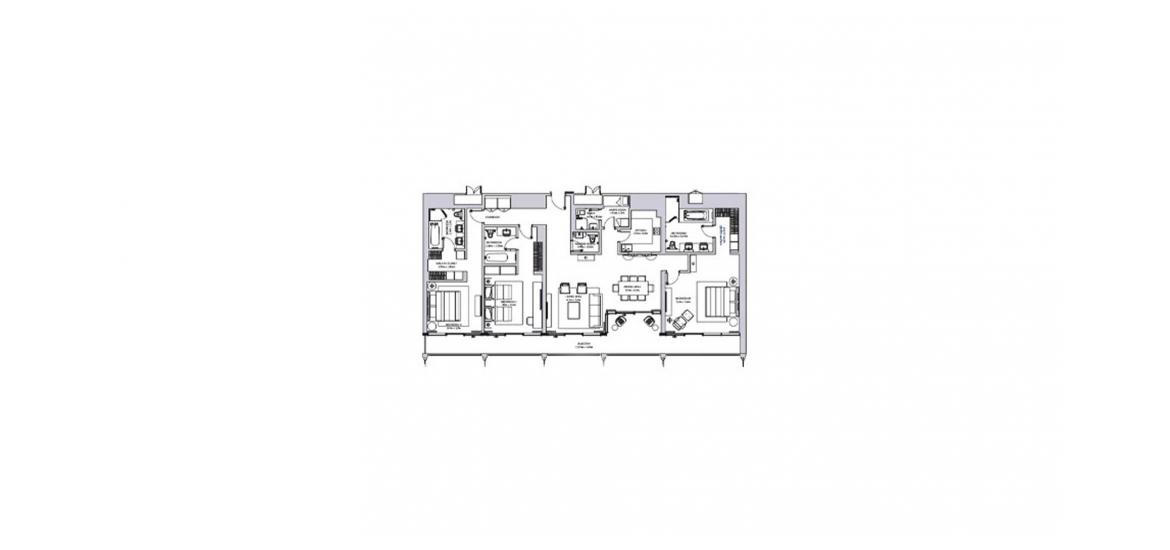Apartment floor plan «3BR», 3 bedrooms in THE STERLING