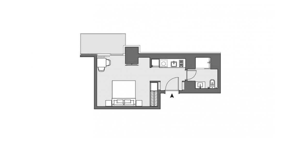 Plano del apartamento «A», 1 habitación en PENINSULA TWO