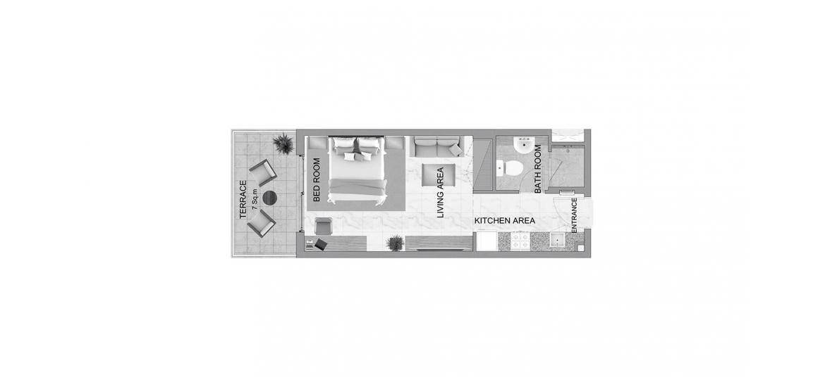 Plan d'étage de l'appartement «41SQM», 1 chambre à MAG 318