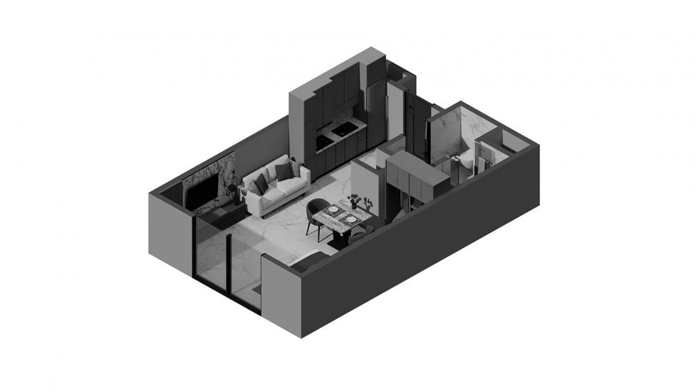 Plan d'étage de l'appartement «Studio Type A 30SQM», 1 chambre à ASCOT RESIDENCES
