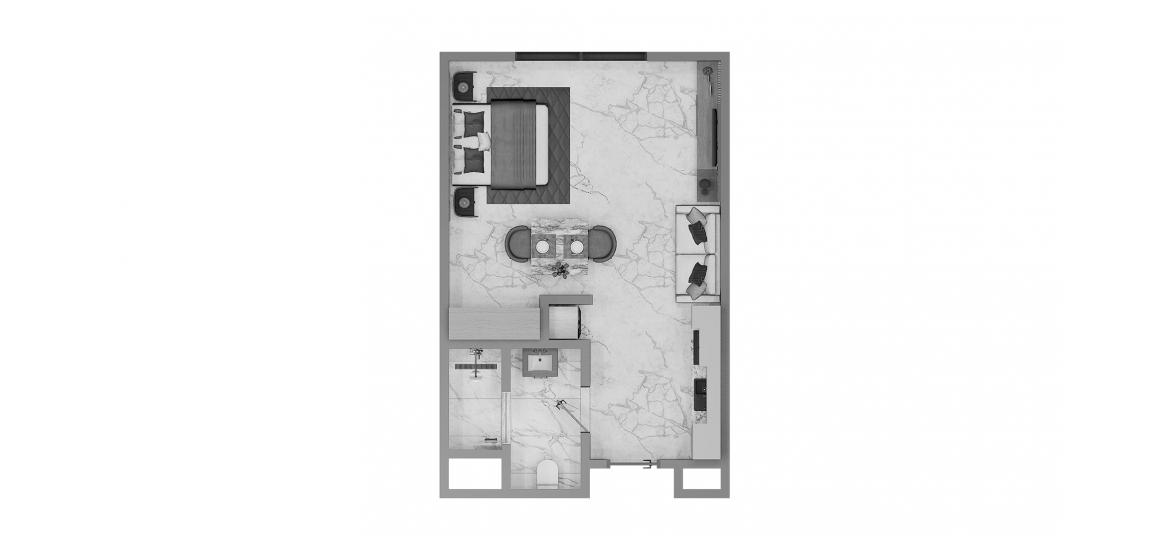 Plan d'étage de l'appartement «Studio Type A 30SQM», 1 chambre à ASCOT RESIDENCES