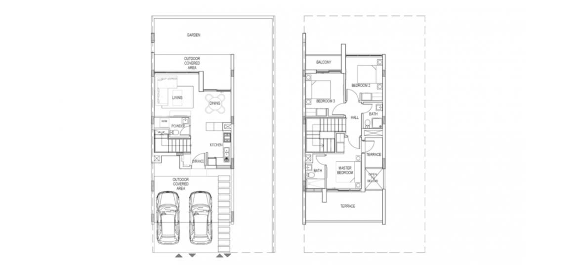 Планировка апартаментов «3BR 195SQM» 3 спальни в ЖК AVENCIA