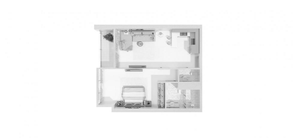 Планування апартаментів «B», 1 спальня у GOLF VIEWS SEVEN CITY
