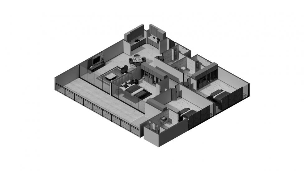 Apartment floor plan «3 BR Type A 108SQM», 3 bedrooms in ELITZ