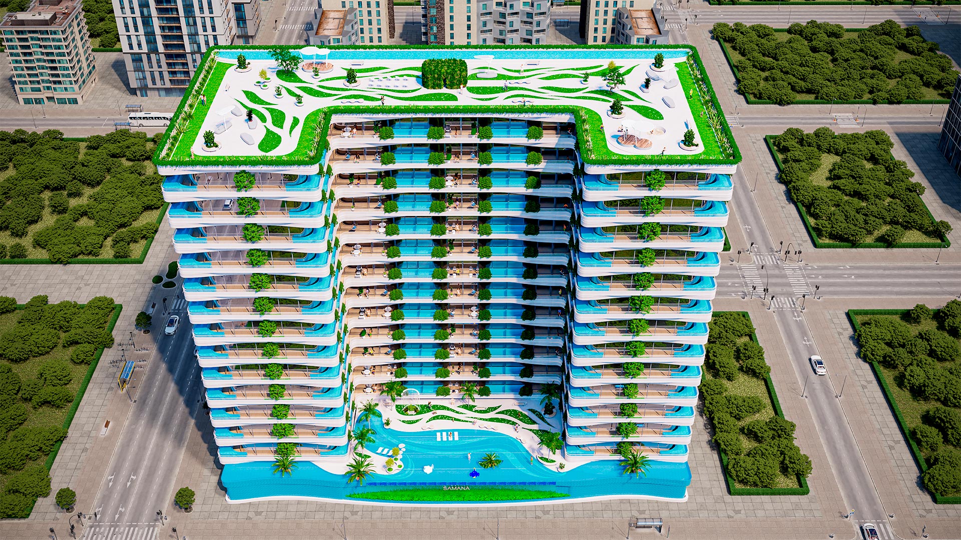 IVY GARDENS RESIDENCE by Samana Developers in Dubai Residence Complex, Dubai, UAE